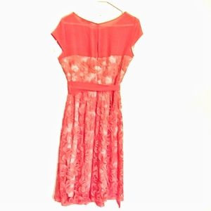 Danny and Nicole coral cocktail dress